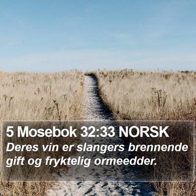 5 Mosebok 32:33 NORSK Bible Verse Image