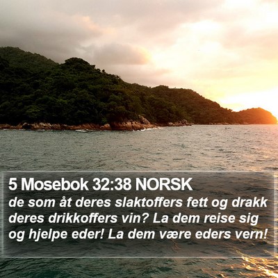 5 Mosebok 32:38 NORSK Bible Verse Image