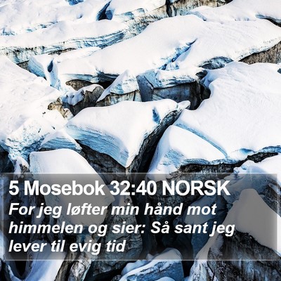 5 Mosebok 32:40 NORSK Bible Verse Image