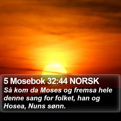 5 Mosebok 32:44 NORSK Bible Verse Image