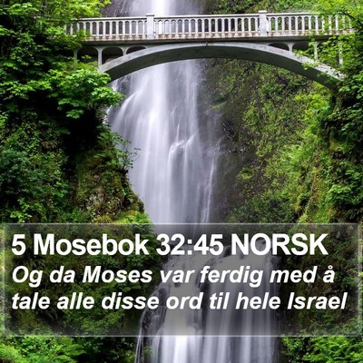 5 Mosebok 32:45 NORSK Bible Verse Image