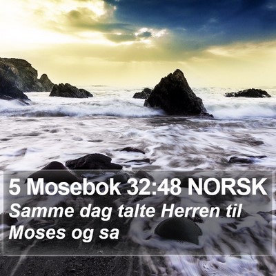 5 Mosebok 32:48 NORSK Bible Verse Image