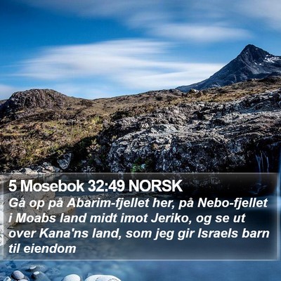 5 Mosebok 32:49 NORSK Bible Verse Image