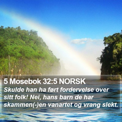 5 Mosebok 32:5 NORSK Bible Verse Image