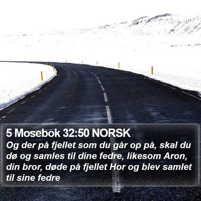 5 Mosebok 32:50 NORSK Bible Verse Image