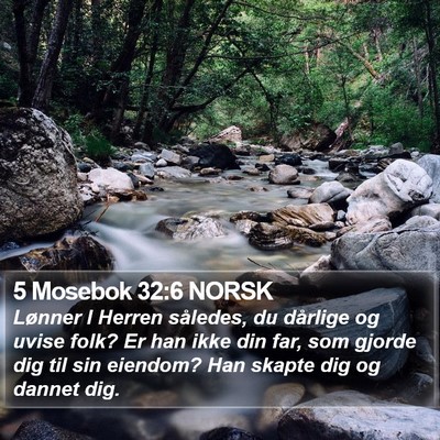 5 Mosebok 32:6 NORSK Bible Verse Image