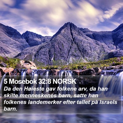 5 Mosebok 32:8 NORSK Bible Verse Image
