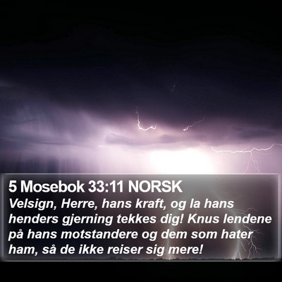 5 Mosebok 33:11 NORSK Bible Verse Image