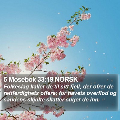 5 Mosebok 33:19 NORSK Bible Verse Image