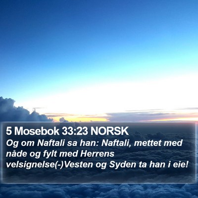 5 Mosebok 33:23 NORSK Bible Verse Image