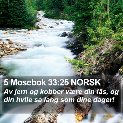 5 Mosebok 33:25 NORSK Bible Verse Image