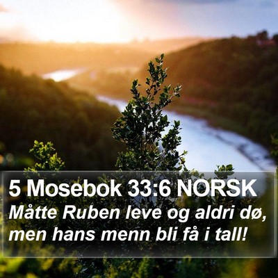 5 Mosebok 33:6 NORSK Bible Verse Image