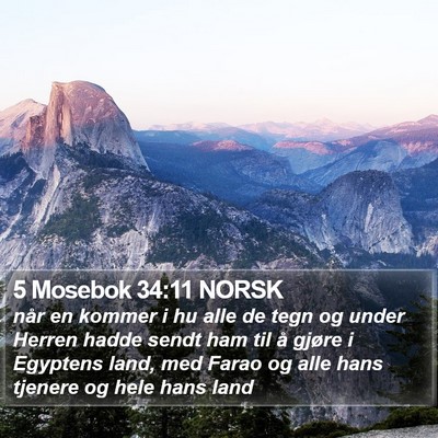 5 Mosebok 34:11 NORSK Bible Verse Image