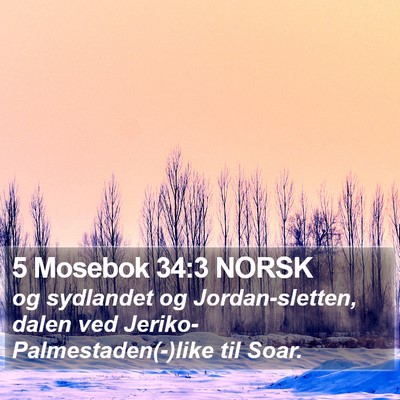 5 Mosebok 34:3 NORSK Bible Verse Image