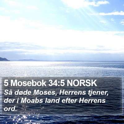 5 Mosebok 34:5 NORSK Bible Verse Image