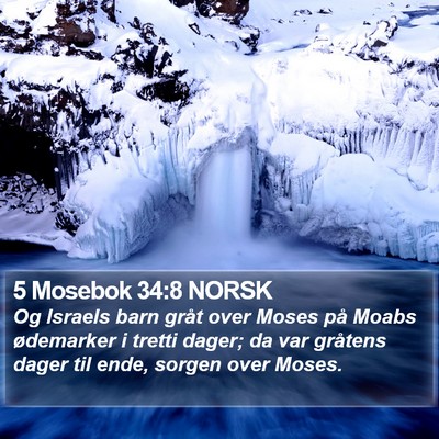 5 Mosebok 34:8 NORSK Bible Verse Image