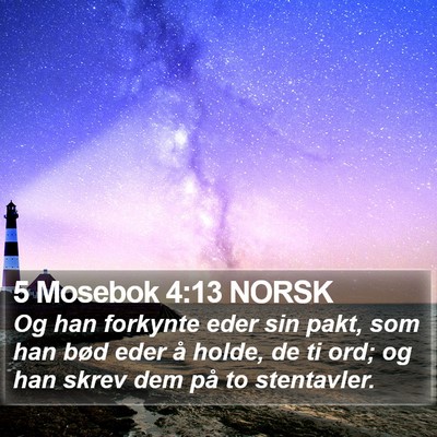5 Mosebok 4:13 NORSK Bible Verse Image