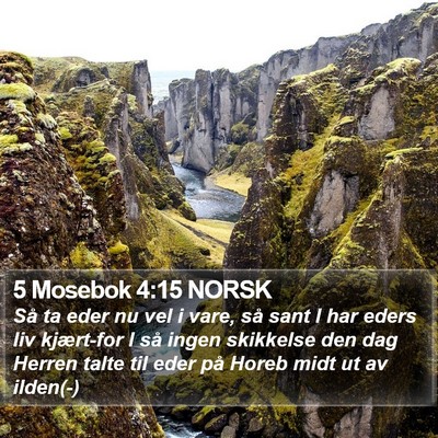 5 Mosebok 4:15 NORSK Bible Verse Image