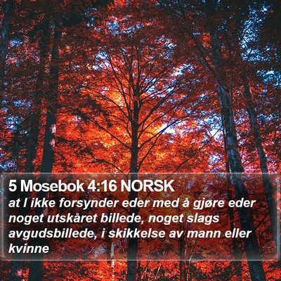 5 Mosebok 4:16 NORSK Bible Verse Image
