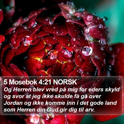 5 Mosebok 4:21 NORSK Bible Verse Image