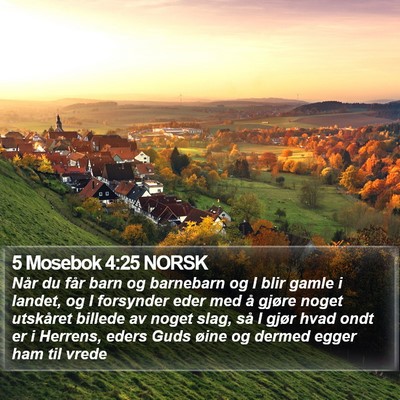5 Mosebok 4:25 NORSK Bible Verse Image