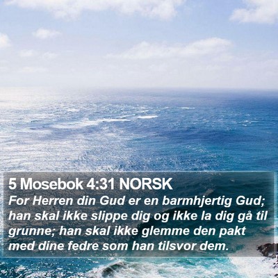 5 Mosebok 4:31 NORSK Bible Verse Image