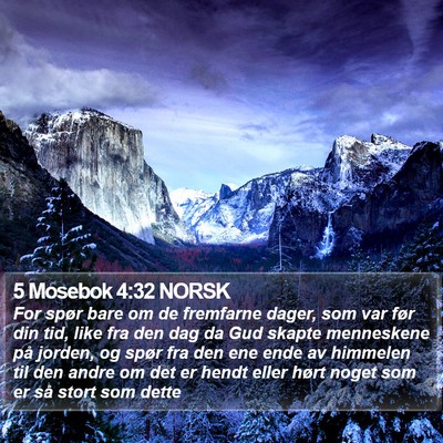 5 Mosebok 4:32 NORSK Bible Verse Image