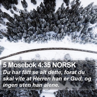 5 Mosebok 4:35 NORSK Bible Verse Image