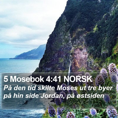 5 Mosebok 4:41 NORSK Bible Verse Image