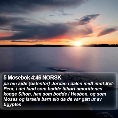 5 Mosebok 4:46 NORSK Bible Verse Image