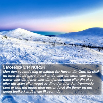 5 Mosebok 5:14 NORSK Bible Verse Image