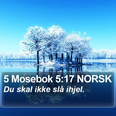 5 Mosebok 5:17 NORSK Bible Verse Image