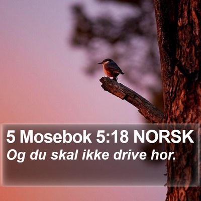 5 Mosebok 5:18 NORSK Bible Verse Image