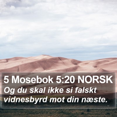 5 Mosebok 5:20 NORSK Bible Verse Image