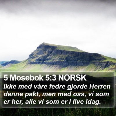 5 Mosebok 5:3 NORSK Bible Verse Image