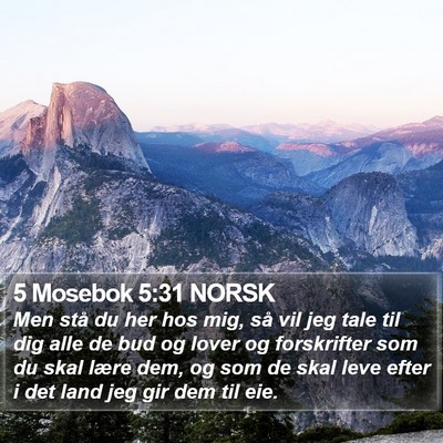 5 Mosebok 5:31 NORSK Bible Verse Image