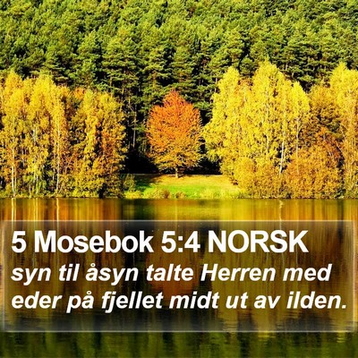 5 Mosebok 5:4 NORSK Bible Verse Image