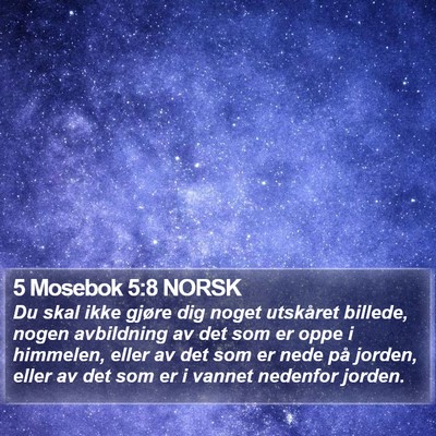 5 Mosebok 5:8 NORSK Bible Verse Image