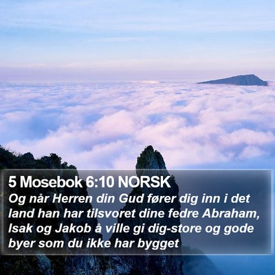 5 Mosebok 6:10 NORSK Bible Verse Image