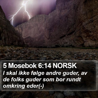 5 Mosebok 6:14 NORSK Bible Verse Image