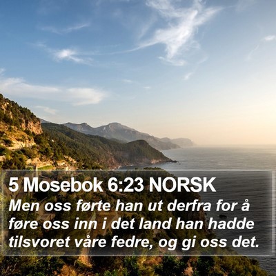 5 Mosebok 6:23 NORSK Bible Verse Image