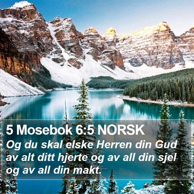5 Mosebok 6:5 NORSK Bible Verse Image
