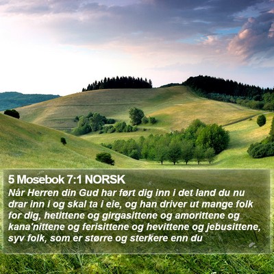 5 Mosebok 7:1 NORSK Bible Verse Image