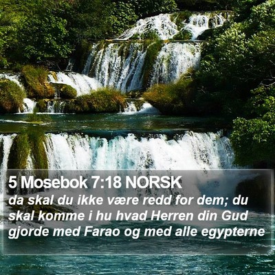 5 Mosebok 7:18 NORSK Bible Verse Image