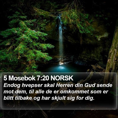 5 Mosebok 7:20 NORSK Bible Verse Image