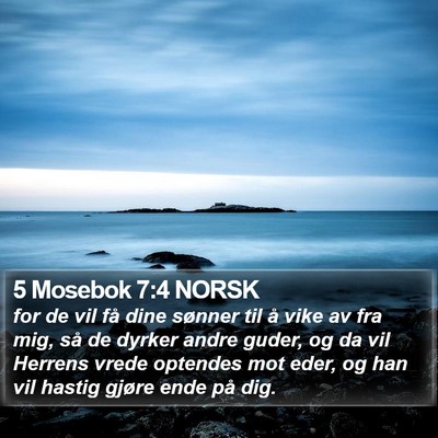 5 Mosebok 7:4 NORSK Bible Verse Image