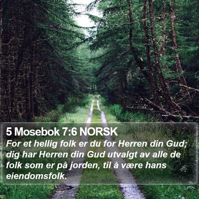5 Mosebok 7:6 NORSK Bible Verse Image