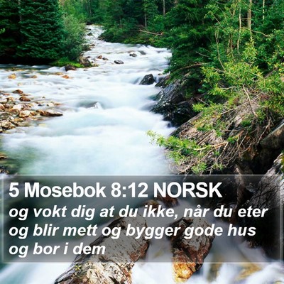 5 Mosebok 8:12 NORSK Bible Verse Image