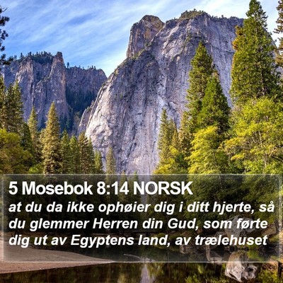 5 Mosebok 8:14 NORSK Bible Verse Image