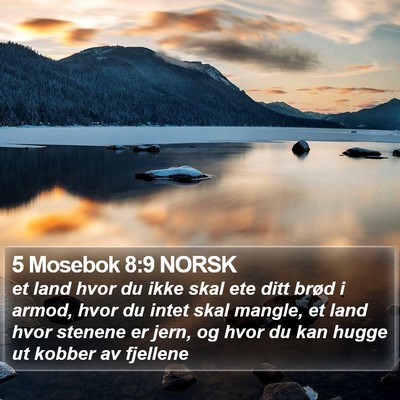 5 Mosebok 8:9 NORSK Bible Verse Image